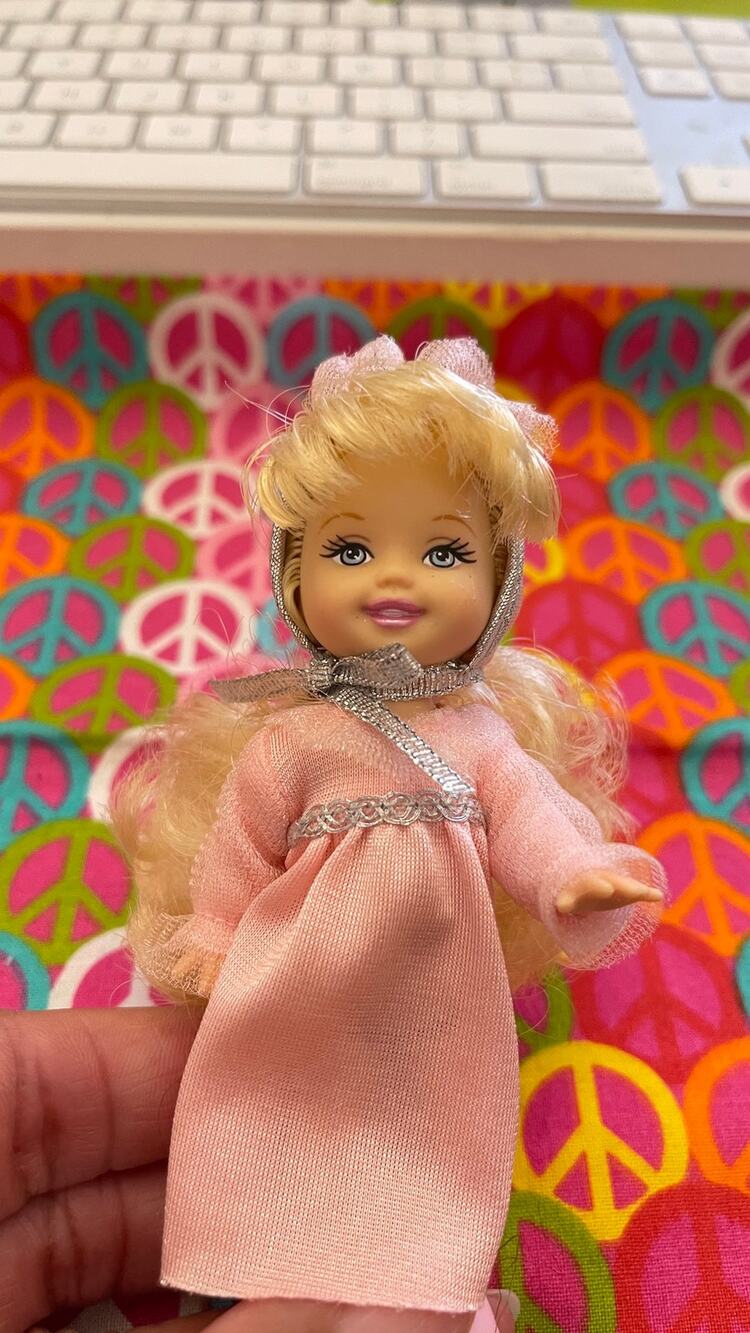 Kelly Doll Barbie Collector 2006 The Wizard of Oz Munchkins Pink LABEL 4.5"